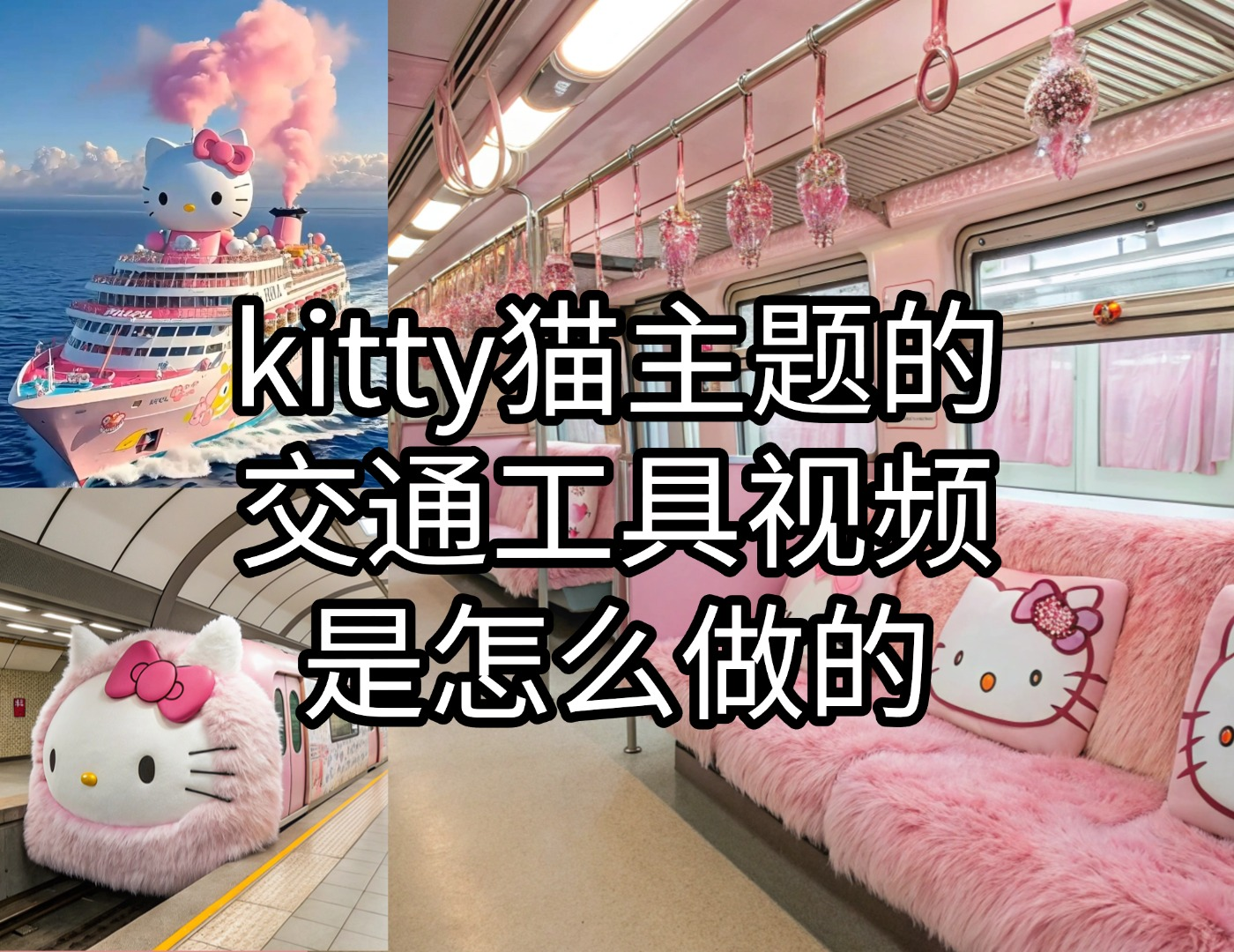 这种kitty猫主题的交通工具视频怎么做的 - 道言分享网