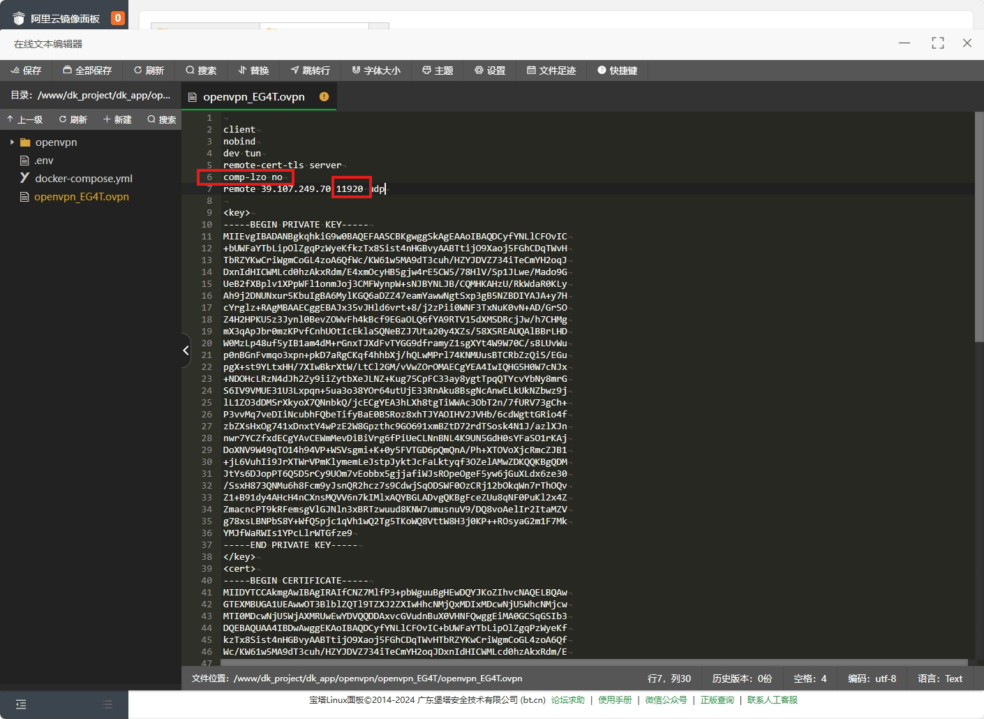 宝塔面板2分钟搭建企业OPENVPN办公网络 - 道言分享网