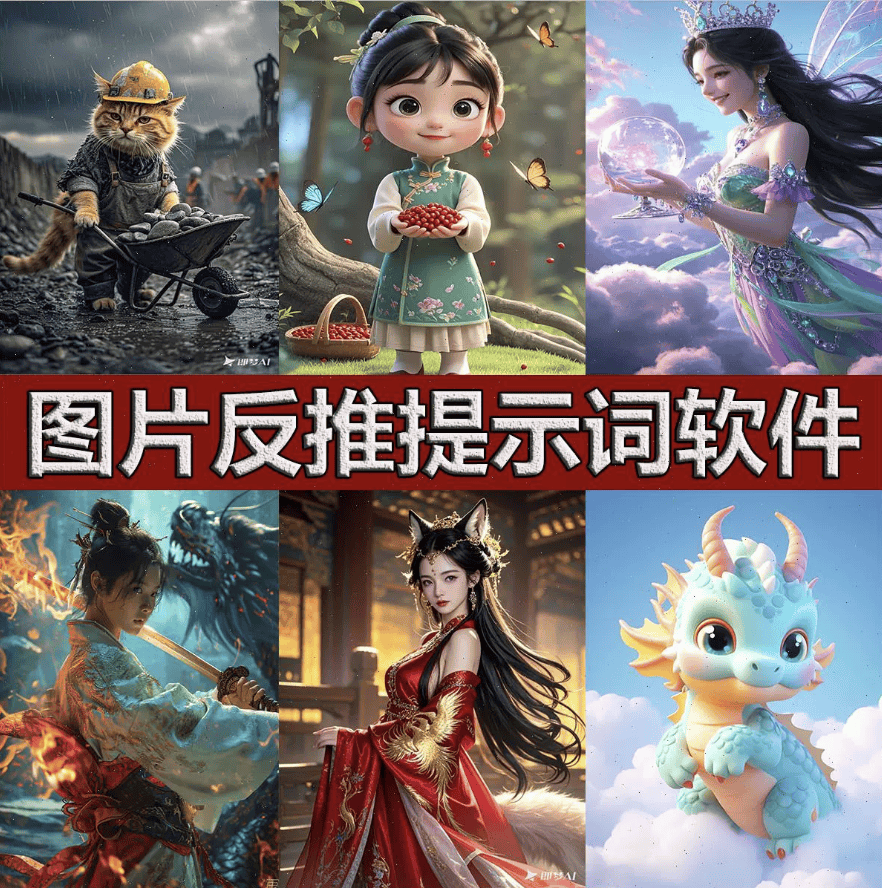 Ai图片反推提示词软件豆包即梦可灵DeepSeek文字生图片关键词 - 道言分享网
